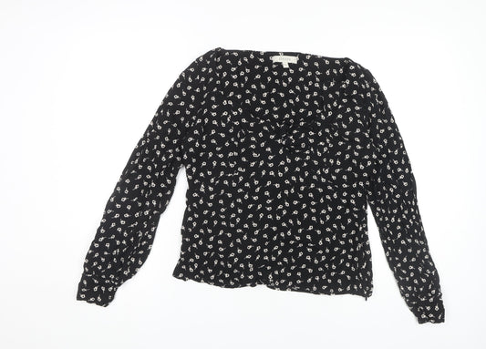 Womens UK Size 16 Oasis Black  Blouse