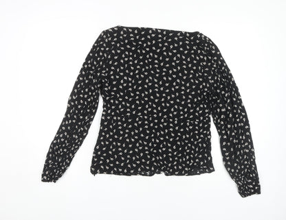Womens UK Size 16 Oasis Black  Blouse