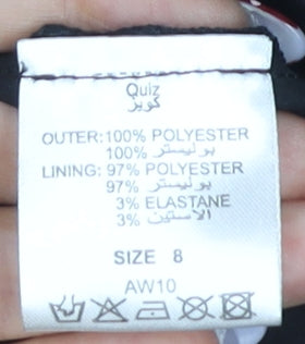 Quiz Women's Black Maxi Strapless Party Dress Size 8