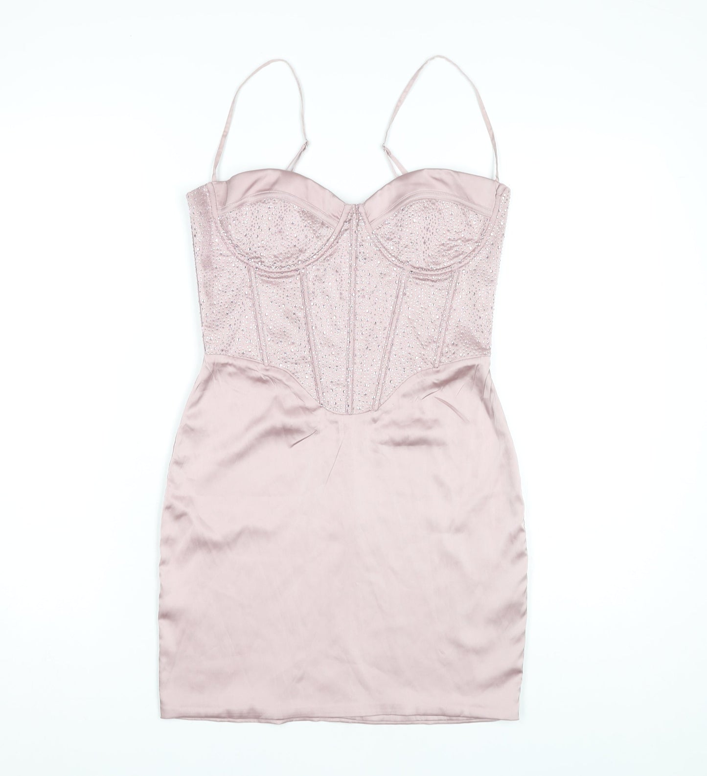 Oh Polly Women’s Pink Bodycon Mini Dress Size 10