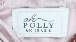 Oh Polly Women’s Pink Bodycon Mini Dress Size 10