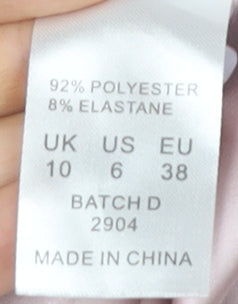 Oh Polly Women’s Pink Bodycon Mini Dress Size 10