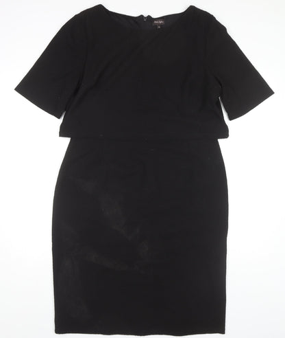 Phase Eight Women's Black Sheath Dress Size 16