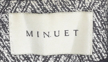 Minuet Women's Black Tweed Blazer, Size 8 - Elegant Business Chic