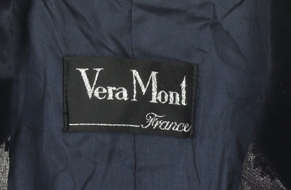 Vera Mont Women's Black Floral Blazer Size 10