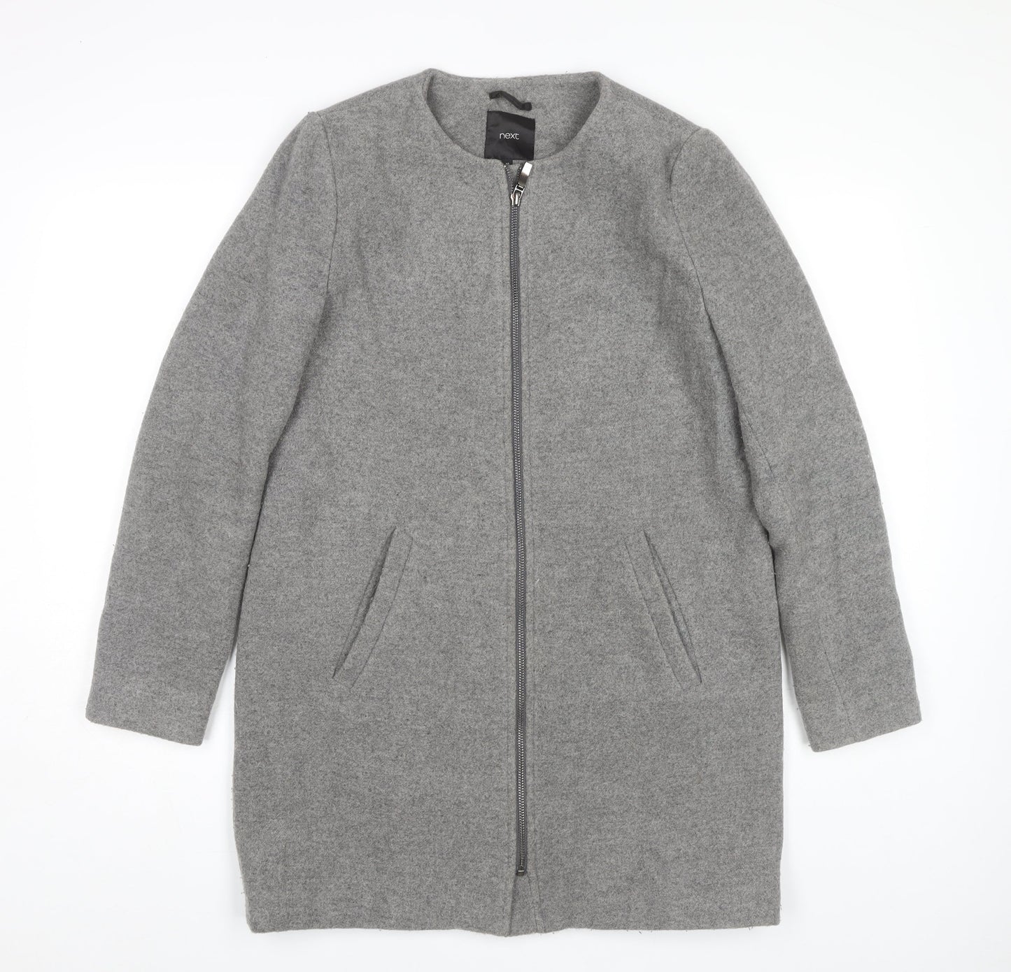 Womens UK Size 10 NEXT Grey Basic Jacket