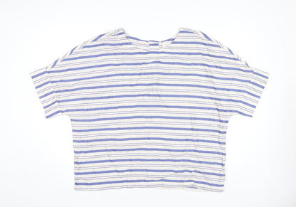 Womens UK Size 18 Per Una Multicoloured Basic T-Shirt