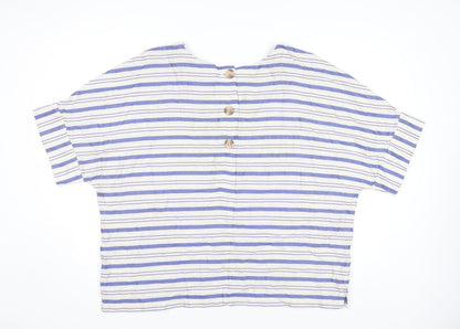 Womens UK Size 18 Per Una Multicoloured Basic T-Shirt