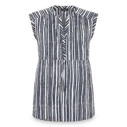 Front view of Principles Women Striped Dress 16 Multicoloured Modest