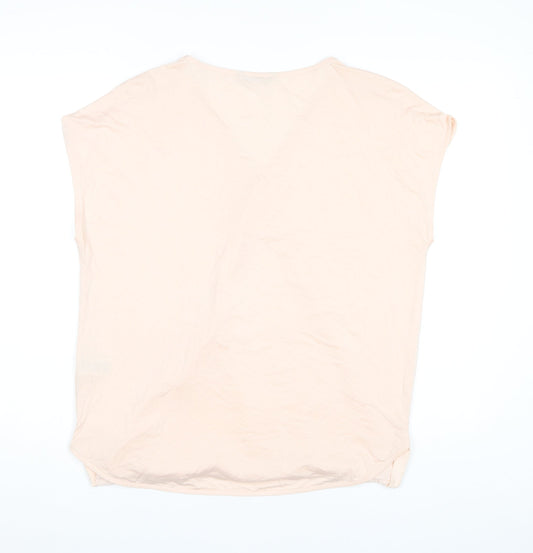 Womens UK Size 14 Marks and Spencer Pink Wrap Blouse