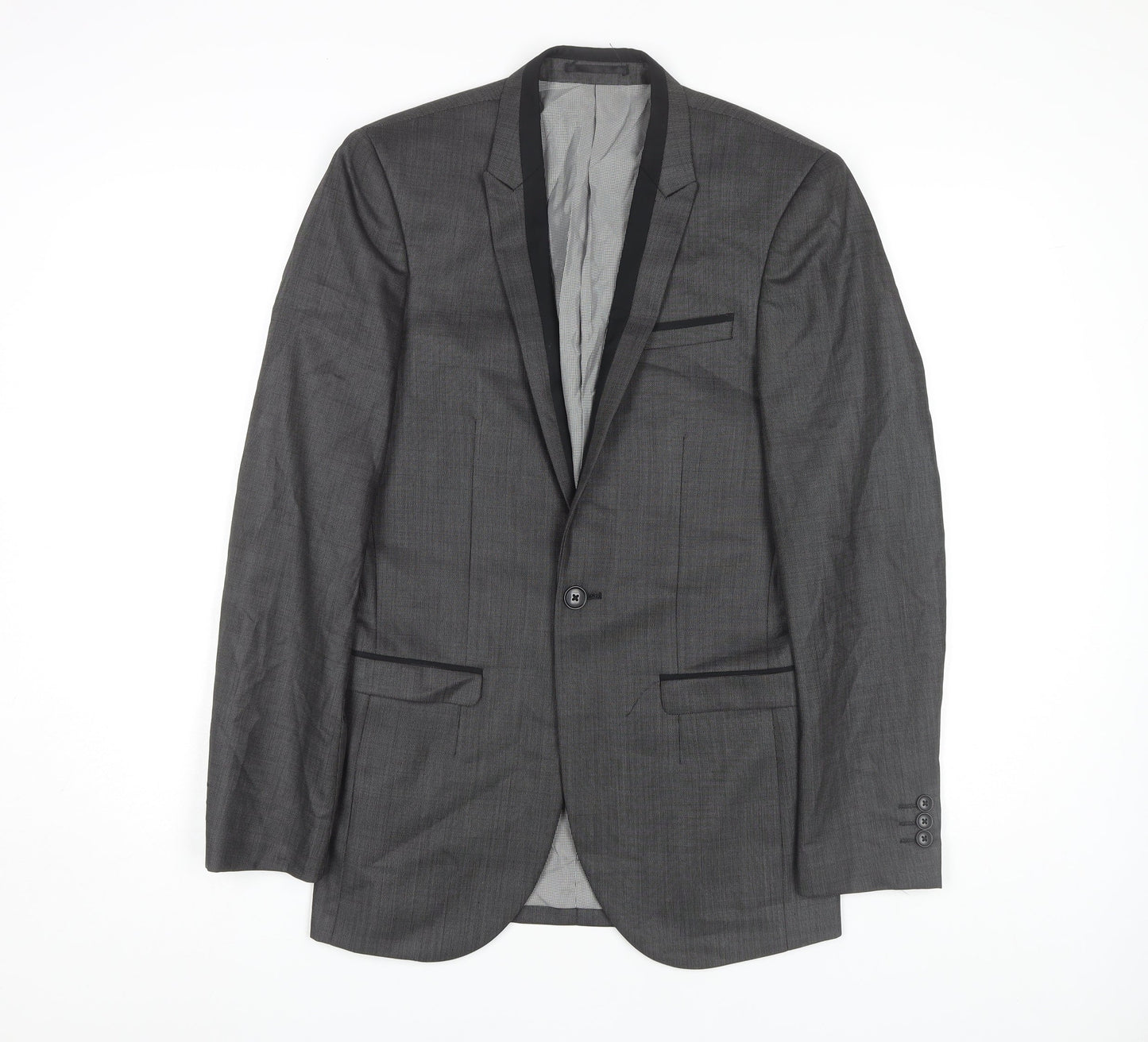 Mens UK Size 34 NEXT Regular Grey Suit Jacket
