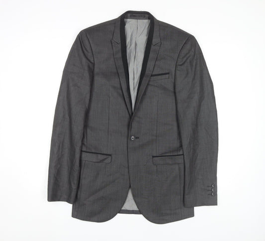 Mens UK Size 34 NEXT Regular Grey Suit Jacket