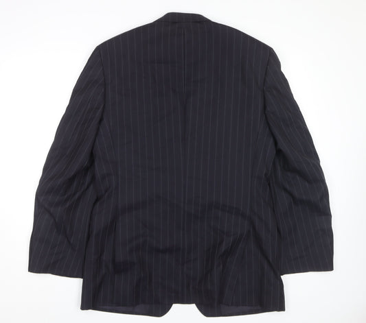 Jaeger Men's Blue Striped Blazer 40 Regular