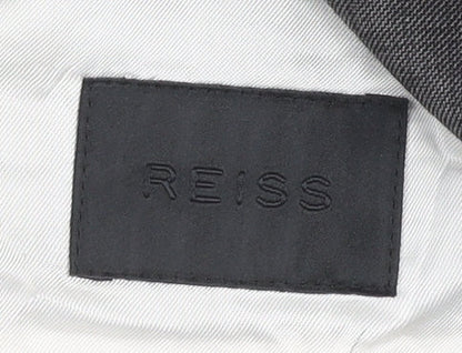 Reiss Men's Grey Check Wool Suit Jacket 38 Chest
