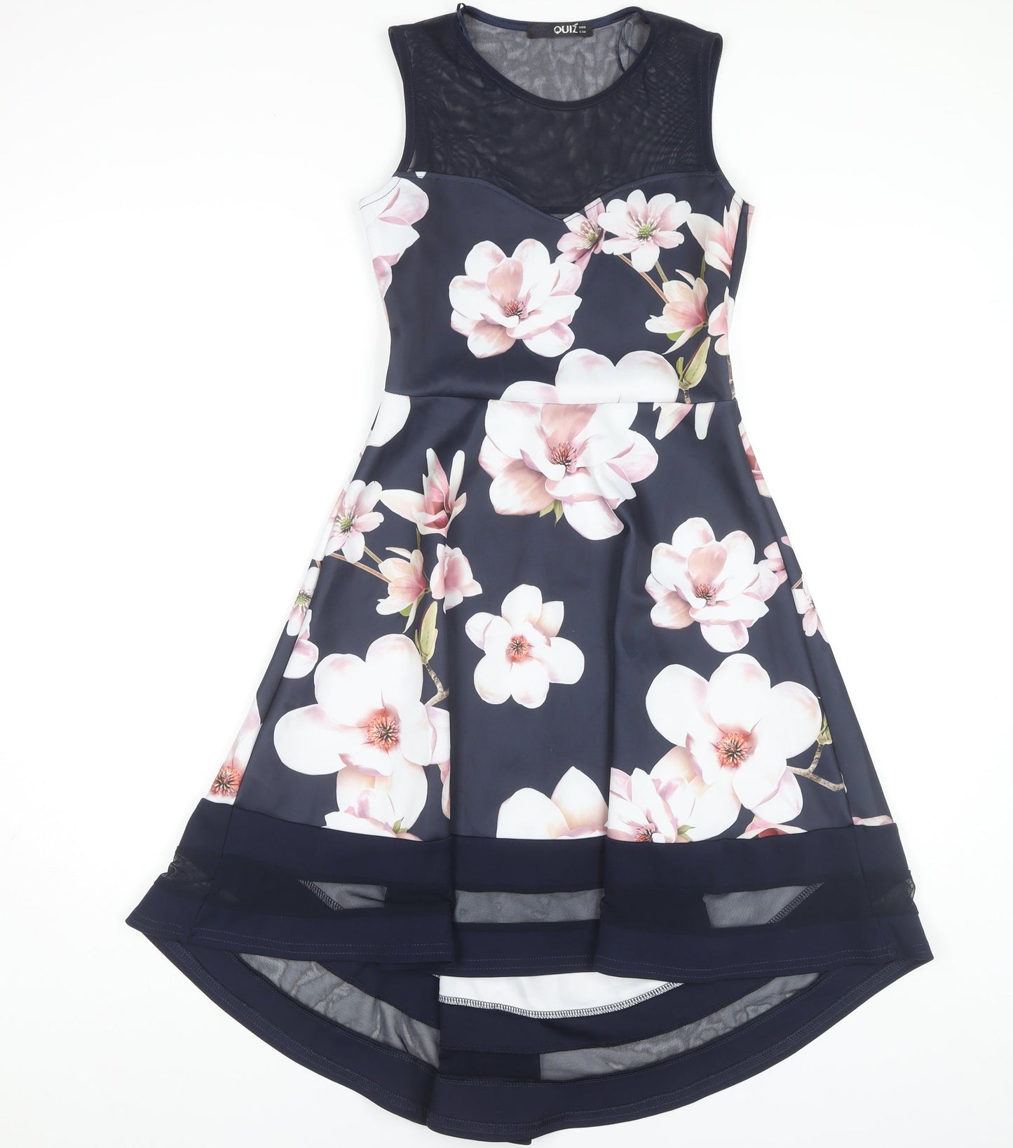 Quiz Women's Multicoloured Floral A-Line Dress, Size 8