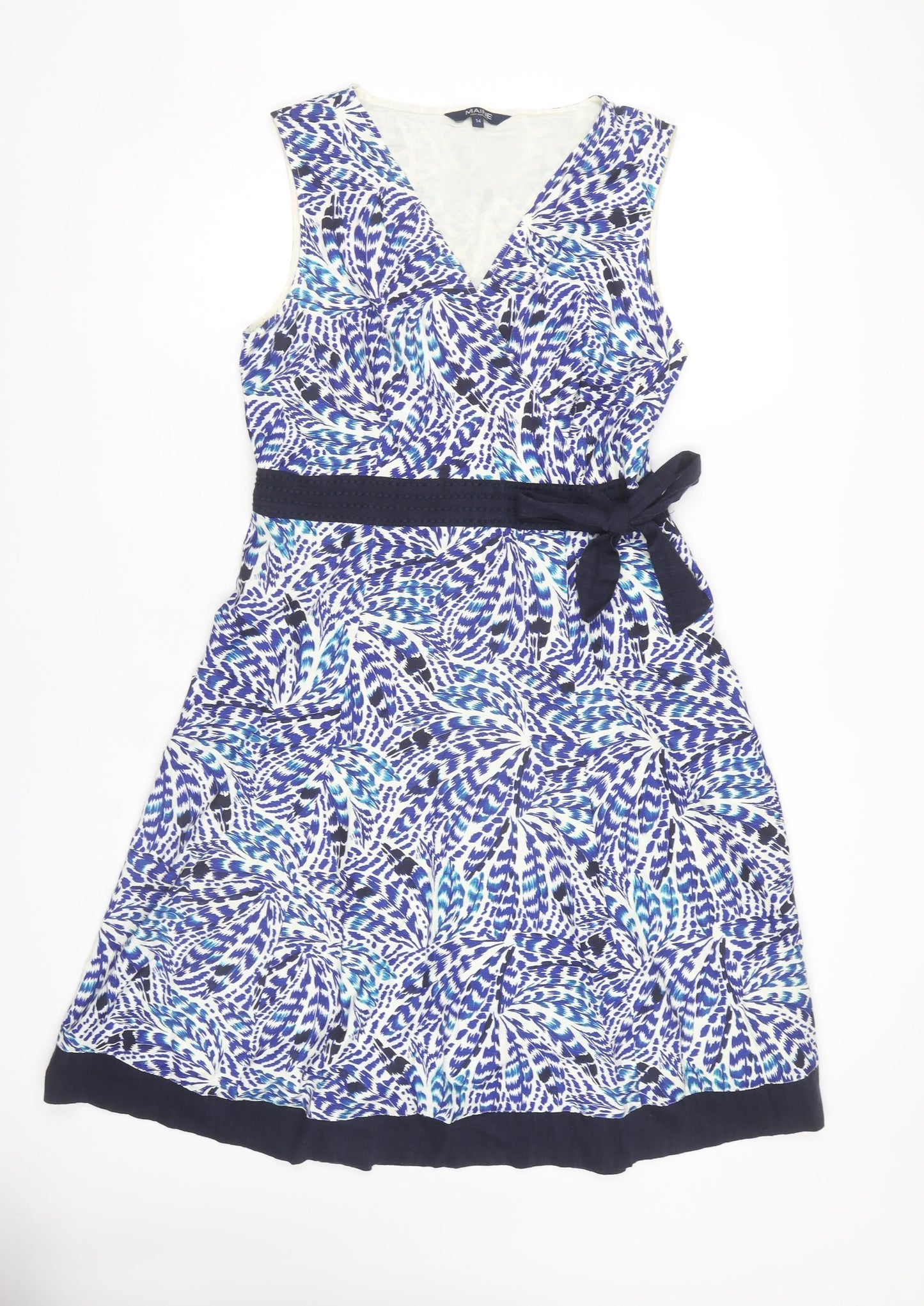 Maine New England Women’s Multicoloured Dress, Size 14, V-Neck