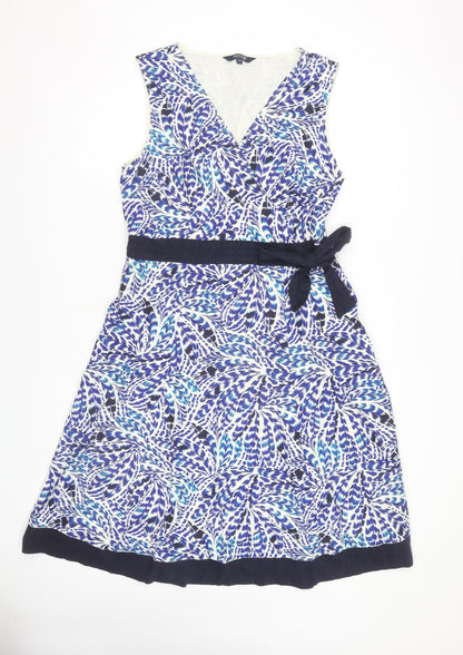 Maine New England Women’s Multicoloured Dress, Size 14, V-Neck