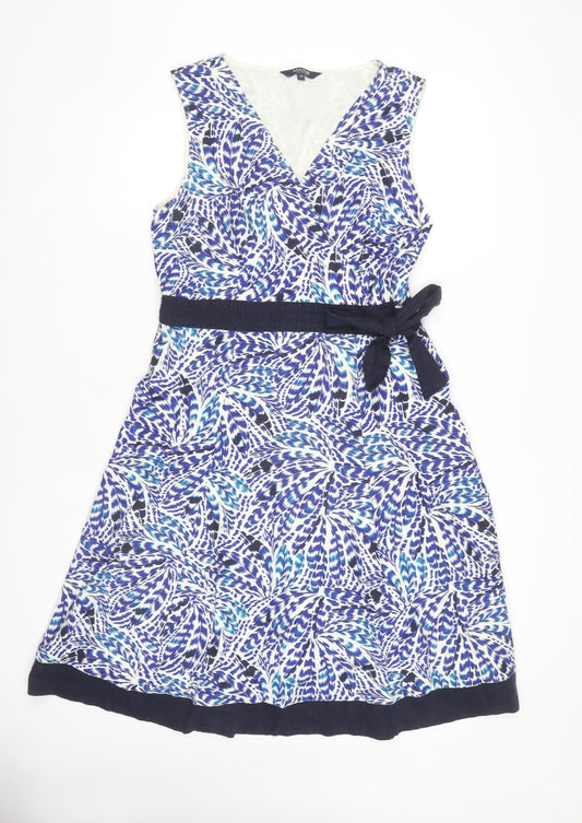 Maine New England Women’s Multicoloured Dress, Size 14, V-Neck