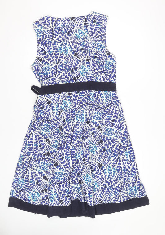 Maine New England Women’s Multicoloured Dress, Size 14, V-Neck