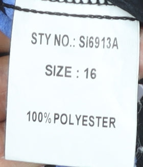 Girl In Mind Women's Black Midi Shirt Dress - UK 16