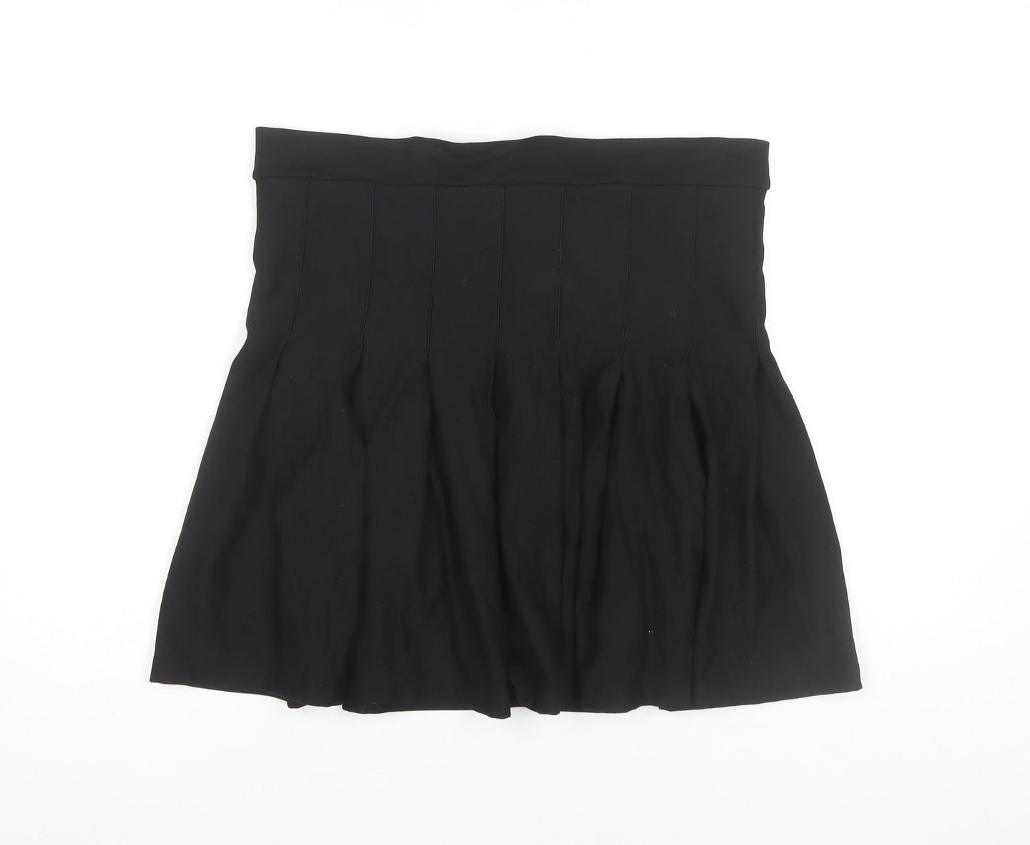 Boohoo Women's Black Skirt Size 14 Cotton Blend
