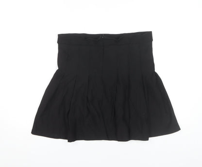 Boohoo Women's Black Skirt Size 14 Cotton Blend