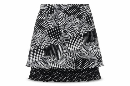 PequeSantino Women's Black Geometric Skirt Size 22