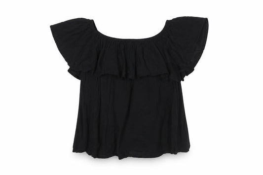 Womens UK Size 14 New Look Black Tunic Blouse