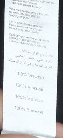 New Look Women's Black Off Shoulder Tunic Blouse Size 14