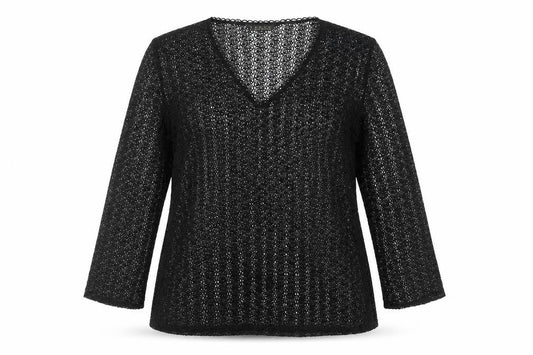 Womens UK Size 12 Richards Black Basic Blouse