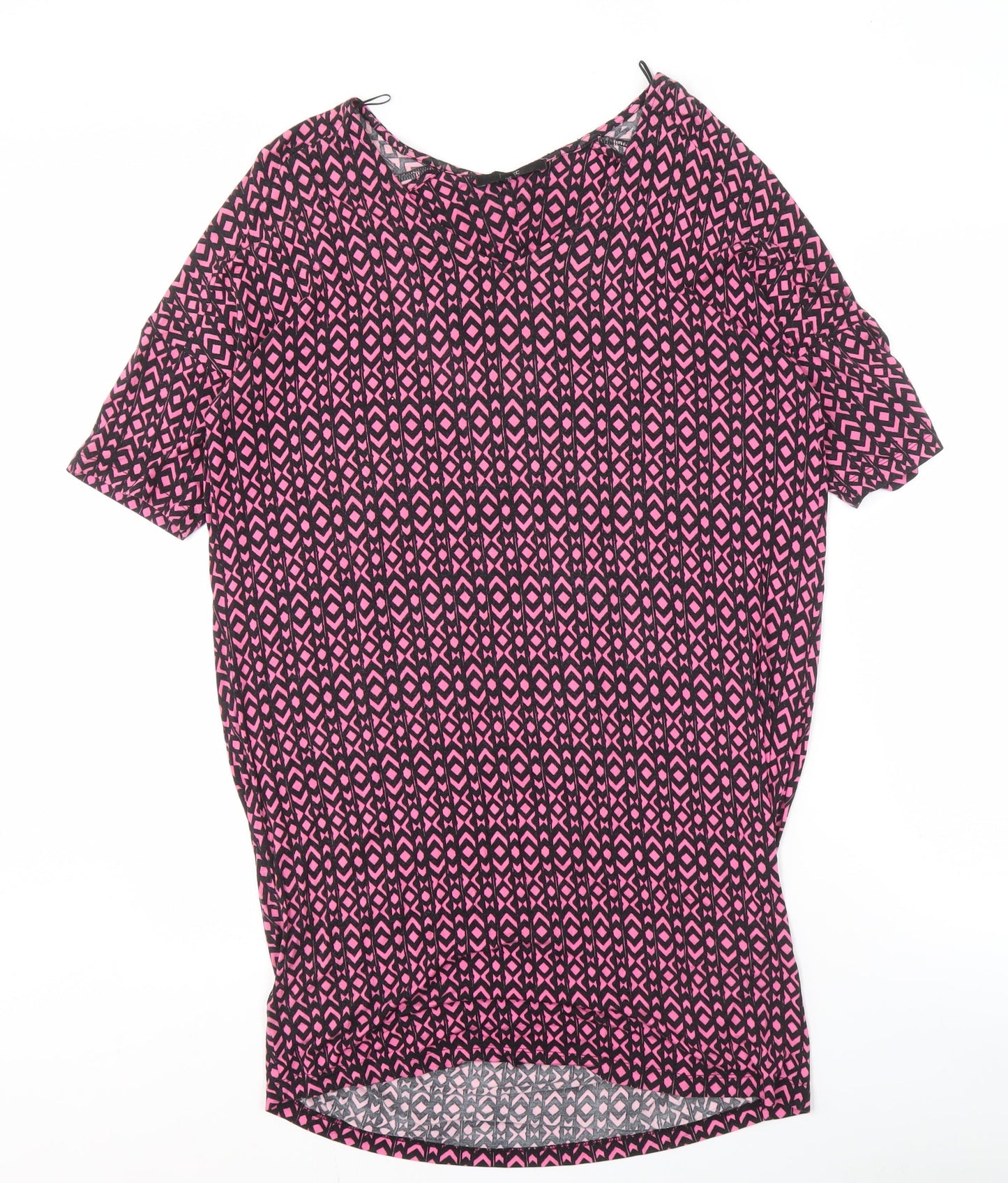 Womens UK Size 10 NEXT Pink Tunic Blouse