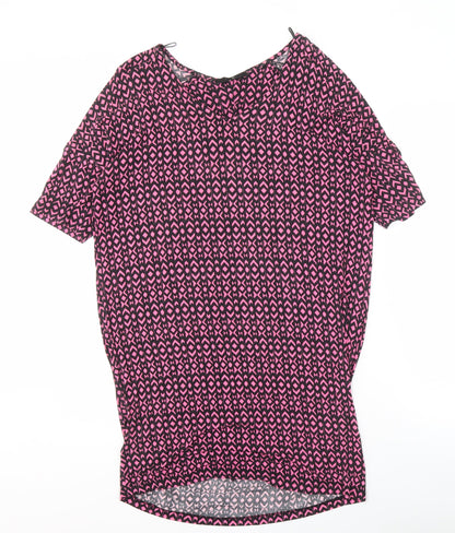 Womens UK Size 10 NEXT Pink Tunic Blouse