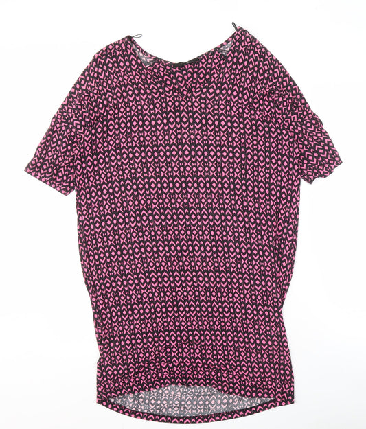 Womens UK Size 10 NEXT Pink Tunic Blouse