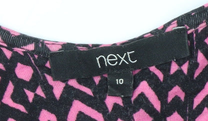 Womens UK Size 10 NEXT Pink Tunic Blouse