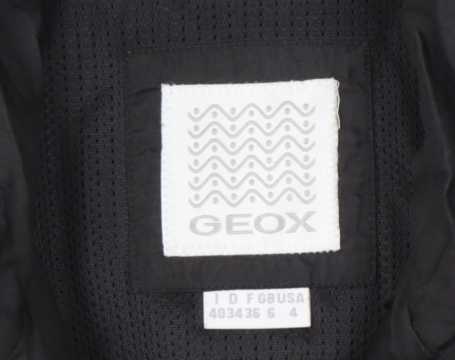 Womens UK Size 6 Geox Black Puffer Jacket