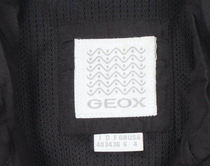 Womens UK Size 6 Geox Black Puffer Jacket