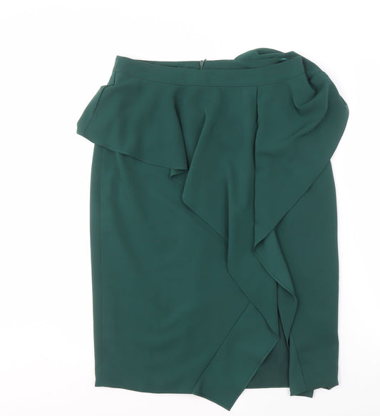 Elegant Green Wrap Skirt for Women
