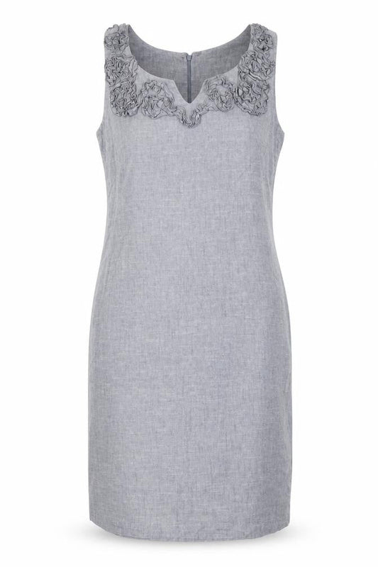 Van Heusen Women's Grey Sleeveless Dress Size 10