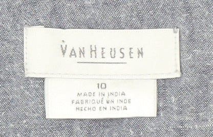 Van Heusen Women's Grey Sleeveless Dress Size 10