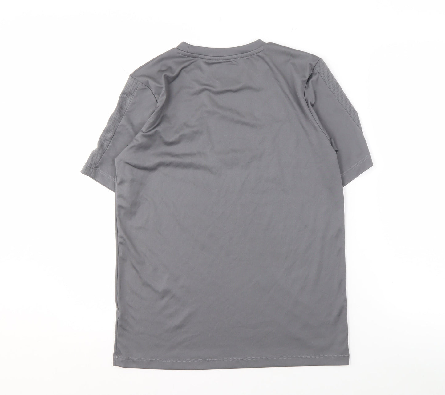 Kappa Boys Grey Football T-Shirt 14 Years Leeds United Logo