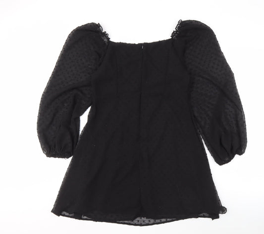 Missguided Women's Black Mini Dress UK 12