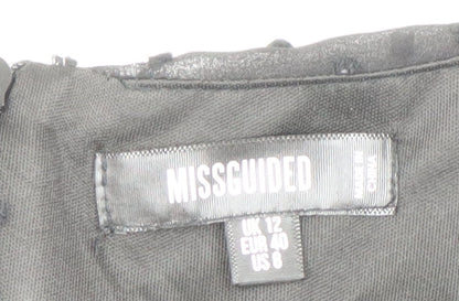 Missguided Women's Black Mini Dress UK 12