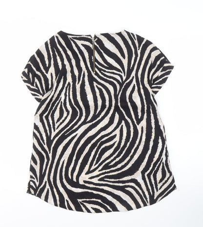 Dorothy Perkins Zebra Print Multicoloured Top UK 12
