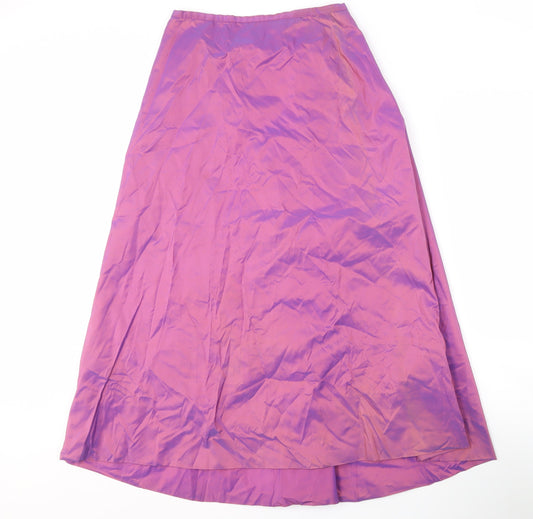 Monsoon Women's Long Purple Silk Skirt Size 10