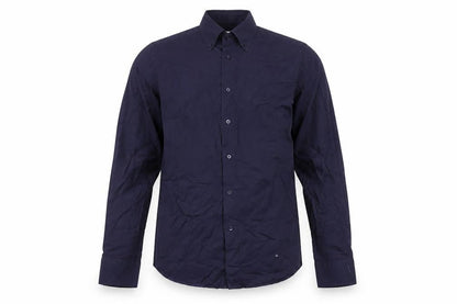 Manuel Ritz Men's Blue Button-Up Shirt Size M