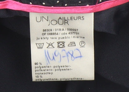 Un Jour Ailleurs Women's Blue A-Line Midi Skirt, Size 10