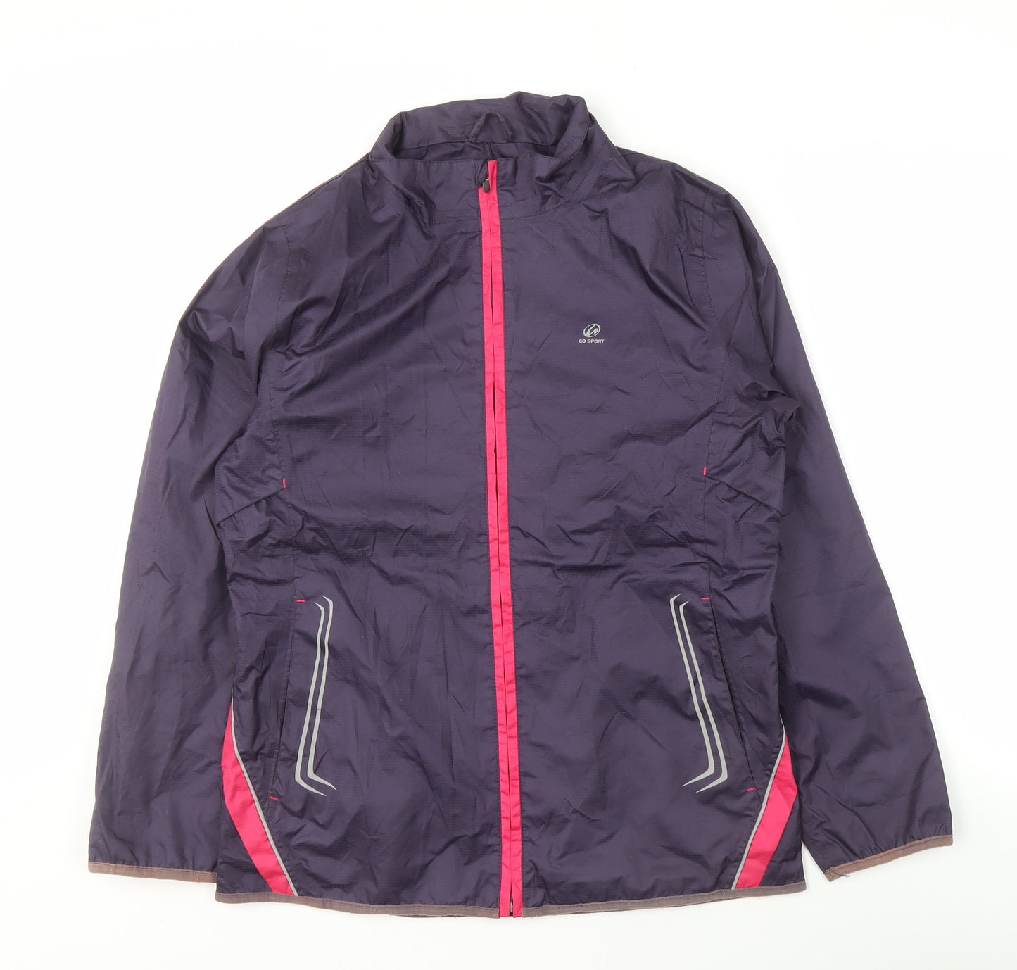 GO SPORT Women's Purple Windbreaker Jacket M
