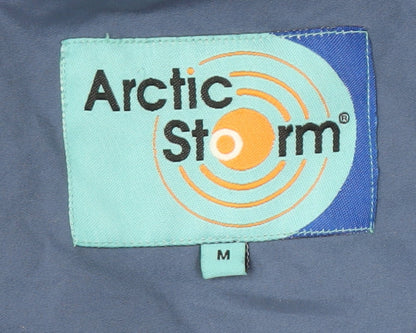 Arctic Storm Men's Blue Hooded Parka Jacket M