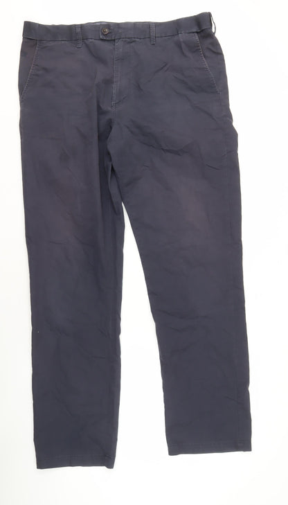 Marks and Spencer Men's Blue Trousers Size 40