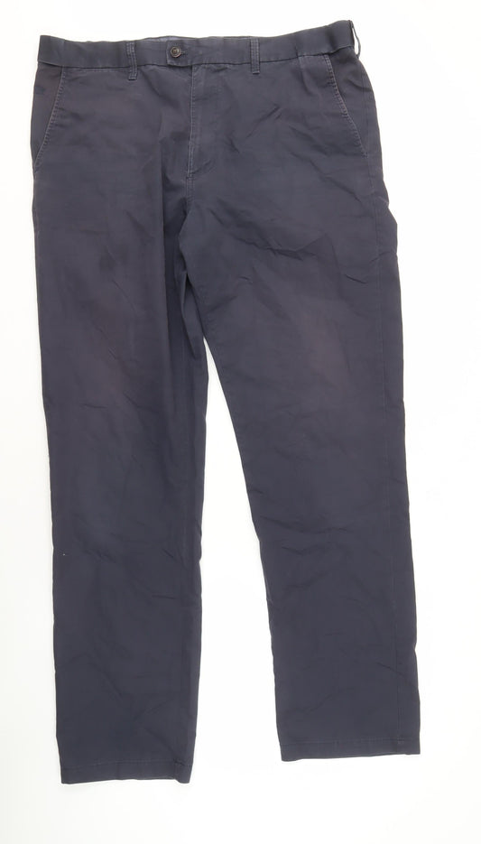 Marks and Spencer Men's Blue Trousers Size 40